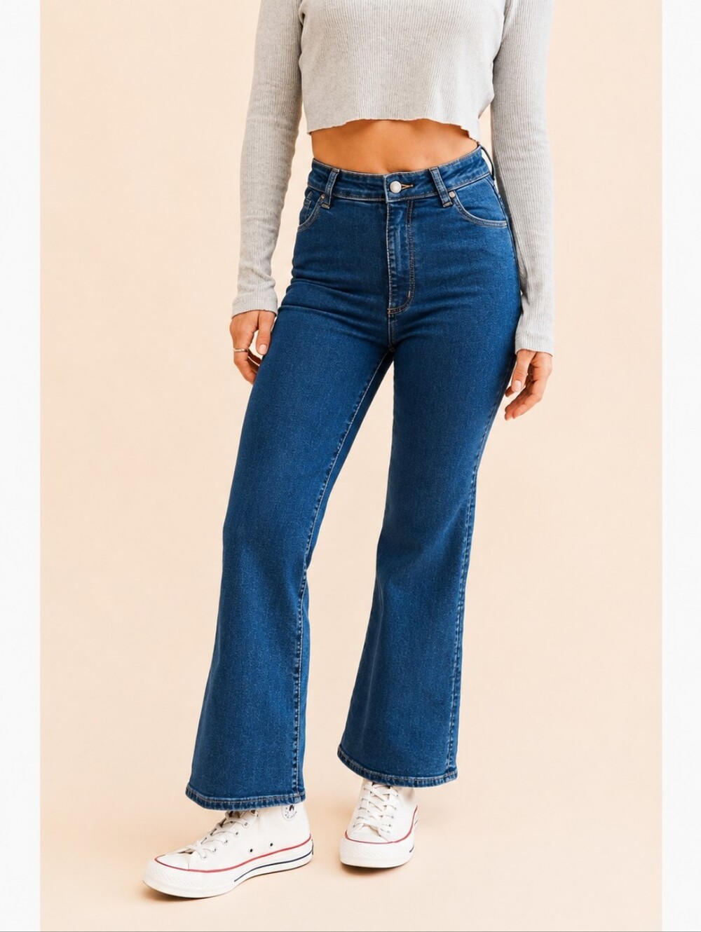 Rolla's East Coast Flare High Rise Jeans Medium Wash Size 26 - Picture 2 of 15